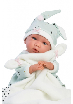Lalka 74054 bobas Mimi płacząca biały kocyk 42cm