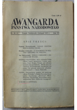 Awangarda państwa narodowego 1937 r