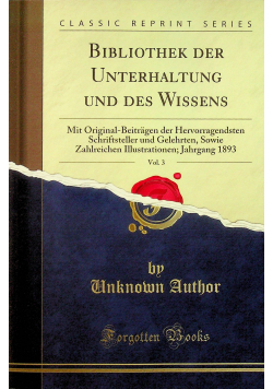 Bibliothek der Unterhaltung und des Wissens Vol 3 reprint