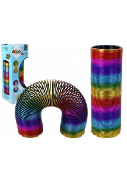 Sprężyna antystresowa tęczowa 15cm