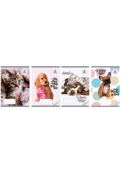 Zeszyt A5/16K kratka The sweet pets (20szt)
