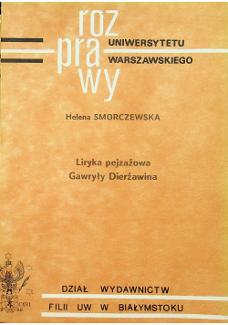Liryka pejzażowa Gawryły Dierżawina