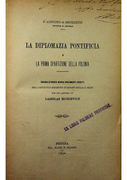 La Diplomazia Pontificia 1896 r