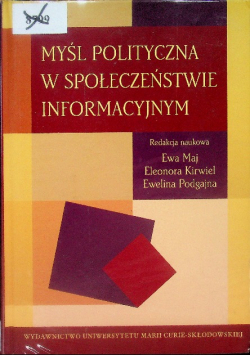 Myśl polityczna w społeczeństwie informacyjnym