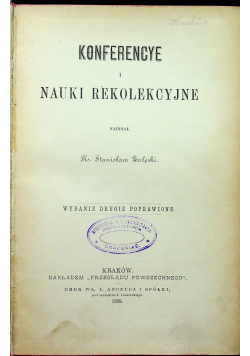Konferencje i nauki rekolekcyjne 1888r.