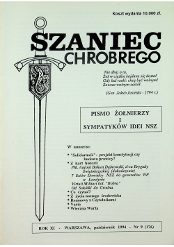 Szaniec Chrobrego Pismo żołnierzy i sympatyków idei NSZ nr 9