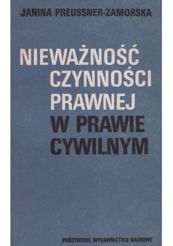 Nieważność czynności prawnej w prawie cywilnym