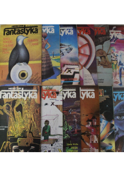 Miesięcznik fantastyka Nr 1 do 12 / 86 Debiut Wiedźmina Sapkowski