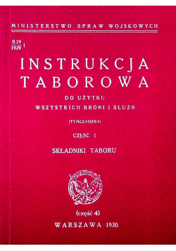 Instrukcja taborowa reprint z 1930 r
