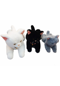 Maskotka Kot 35cm leżący mix