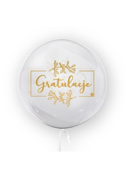 Balon 45cm Gratulacje złoty TUBAN