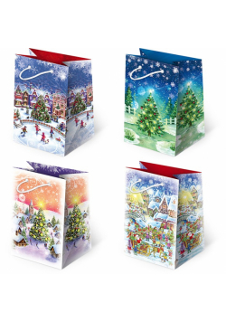 Torebki prezentowe BN T-5L S-46 Christmas Night 10 sztuk
