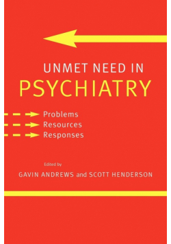 Unmet Need in Psychiatry