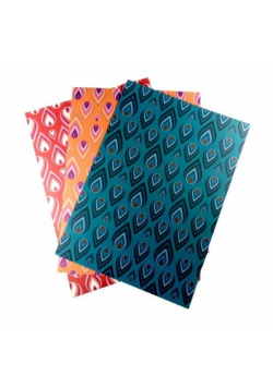 Karton 300g pawie oczy 24x34cm 3 ark MIX