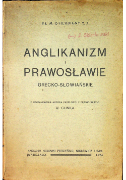 Anglikanizm i Prawosławie 1924 r