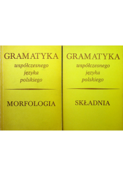 Gramatyka współczesnego języka polskiego 2 Tomy