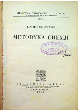 Metodyka chemji 1932 r