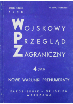 Wojskowy przegląd zagraniczny nr 4