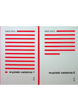 Wypiski ostatnie Tom 1 i 2