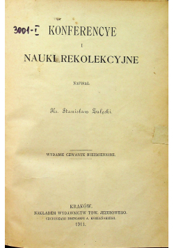 Konferencye i nauki rekolekcyjne 1911 r.