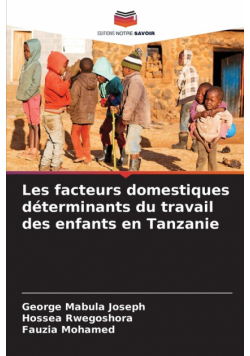 Les facteurs domestiques déterminants du travail des enfants en Tanzanie
