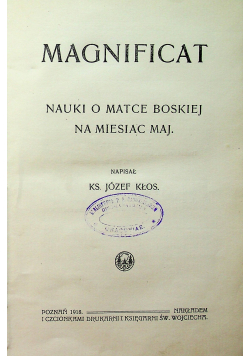 Magnificat 1918 r.