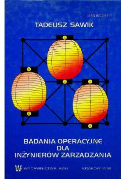 Badania operacyjne dla inżynierów zarządzania