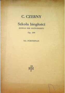 Przygotowawcza szkoła biegłości Op 299 na fortepian