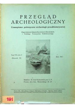 Przegląd archeologiczny Tom 7 1947 r.