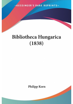 Bibliotheca Hungarica (1838)