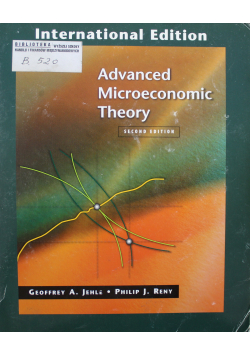 Advanced microeconomic theory