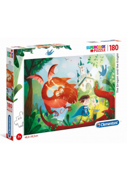 Puzzle 180 Super Kolor The Dragon an the Knight