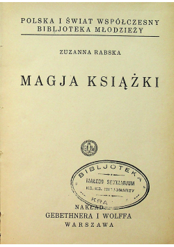 Magja książki 1936r.