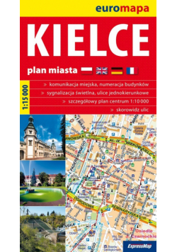 Kielce plan miasta 1:15000