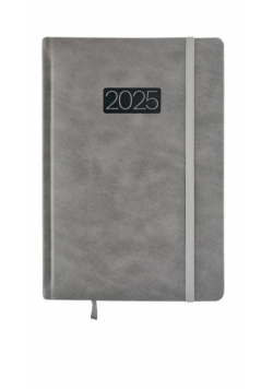 Kalendarz 2025 LUX B6 dzienny szary KK-B6D L