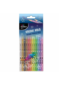 Kredki Holo 12 kolorów KIDEA