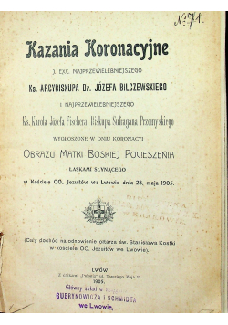 Kazania koronacyjne 1905 r.