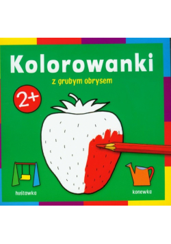 Kolorowanki z grubym obrysem: w ogrodzie