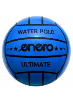 Piłka gumowa water polo siatkowa niebieska