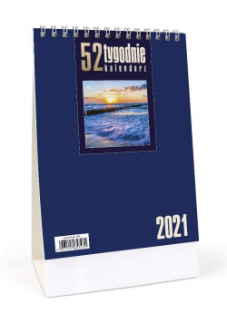 Kalendarz 2021 Biurkowy - 52T granatowy CRUX