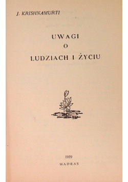 Uwagi O Ludziach I Życiu