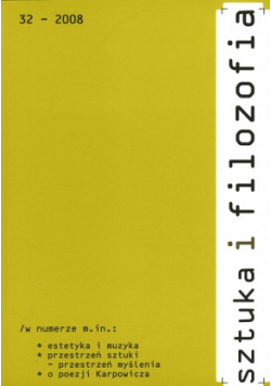 Sztuka i filozofia nr 32