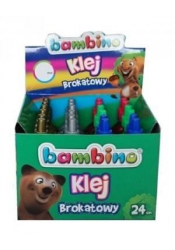 Klej brokatowy 35ml (24szt) BAMBINO