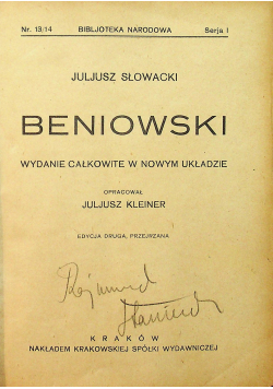 Beniowski 1923 r.