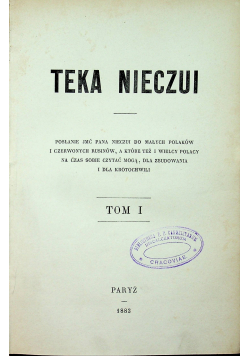 Teka nieczui tom I 1883 r.