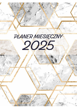 Planer 2025 miesięczny duży 2 geometryczny