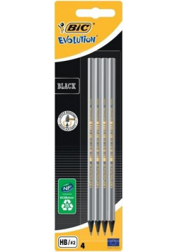 Ołówek Evolution Black bez gumki bls 4szt BIC