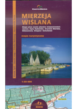 Mierzeja Wiślana pol-ang-niem. Mapa turystyczna 1:50 000
