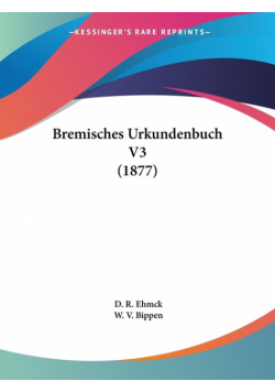 Bremisches Urkundenbuch V3 (1877)