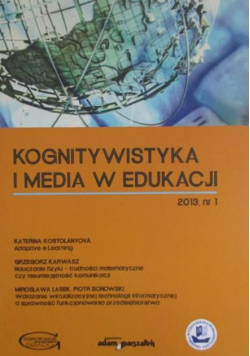 Kognitywistyka i media w edukacji